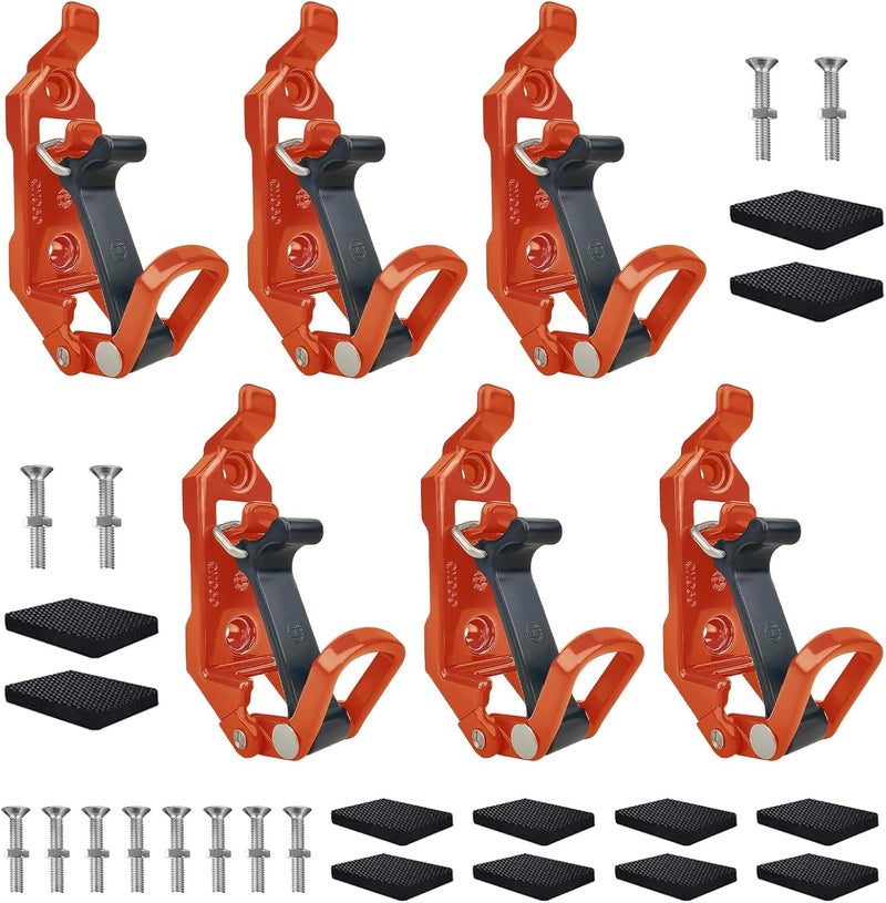 Bazen 6PCS Shovel Mount for Roof Rack Overland Gear Rotopax Mount Holder for Truck Tool, Rubber Clamp Grip Mounting Kit Fits Wall Mount, and Pole Clamp - Image 1